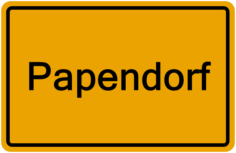 Handelsregisterauszug Papendorf