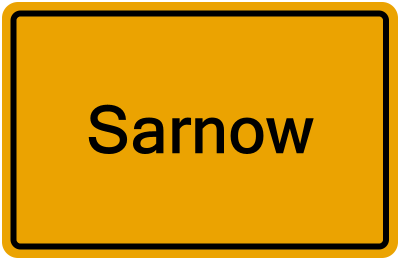 Handelsregisterauszug Sarnow