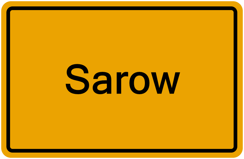 Handelsregisterauszug Sarow