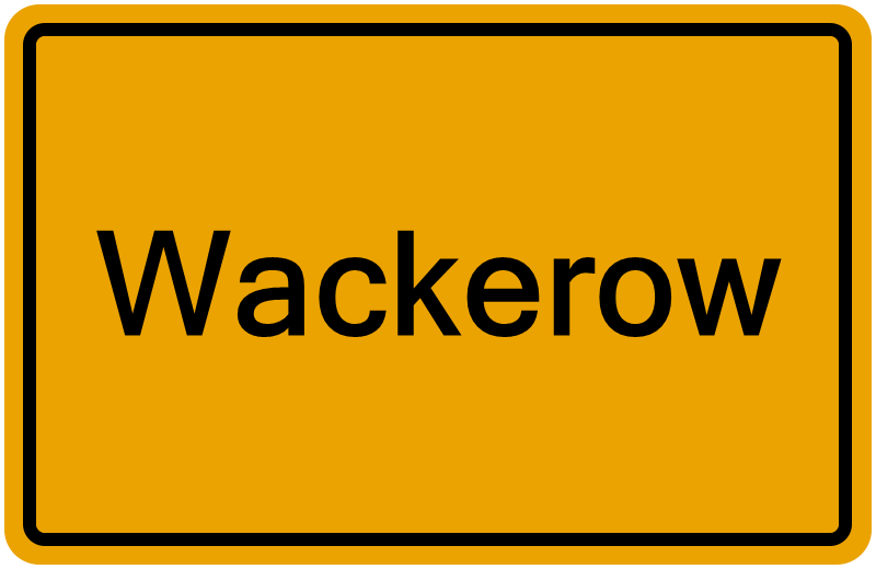 Handelsregisterauszug Wackerow