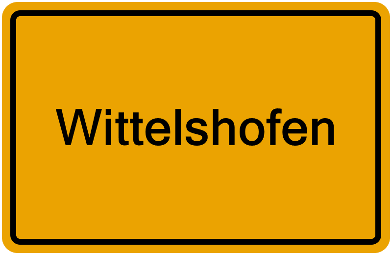 Handelsregisterauszug Wittelshofen